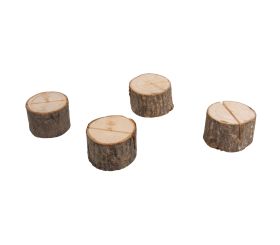 Kartenhalter Holzstamm