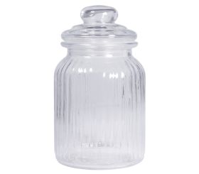 Storage jars, grooved, 11cm ø
