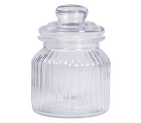 Vorratsglas, gerillt, 11cm ø