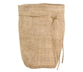 Jute bag with round bottom, 10cm ø