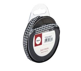 Checked pattern ribbon