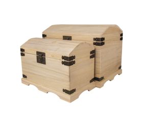 Wooden chest set, 2 sizes