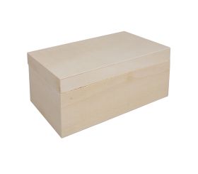 Wooden box with lid, FSC Mix Credit