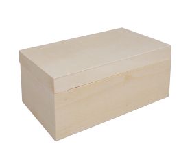 Holz Box mit Deckel, FSC Mix Credit