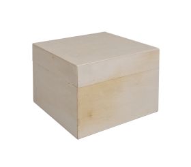 Wooden box with lid, FSC Mix Credit