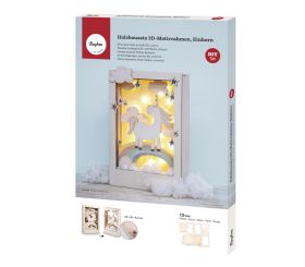 Wood.cons.kit,3D-motif Unicorn, FSC 100%