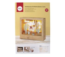 Wood.const.kit,3D-motif Llama, FSC 100%