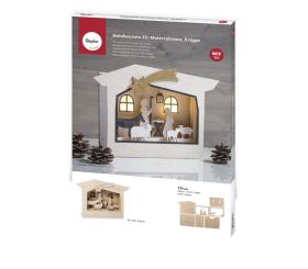 Wood kit 3D motif frames, FSC Mix Credit