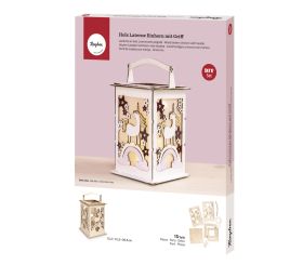 Wood lantern Unicorn, FSC Mix Credit