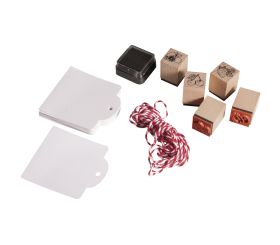 Mini Holz Stempelset- Frische Früchtchen