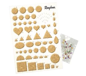 Quilling stencil with cork plate