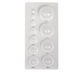 Quilling Stencil half balls