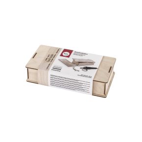 Woodburning pen in wooden box