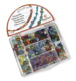 Glasperlen-Box, bunt