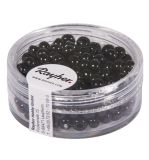 Indianer-Perlen, 4,5 mm ø, schwarz