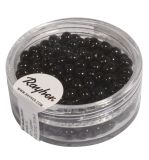 Perles indiennes, 4,5 mm ø, noir