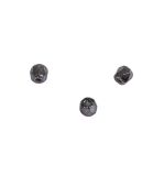 Glas Schliffperle, 3mm ø, anthrazit