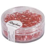 Rocailles, 4 mm ø, mit Silbereinzug, rosé