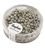 Metallic-Rocailles, matt, 4mm ø, brill.silber