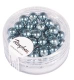 Renaissance Glaswachsperlen, 6mm ø, zartblau
