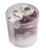 Renaissance Glaswachsperlen, halbtransp.