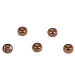 Rocailles metallic mit Großloch, 5,5mm ø, kupfer