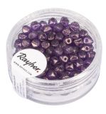 Antique Rocailles, 4mm ø, brombeere