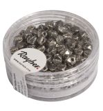 Antique Rocailles, 4mm ø, anthrazit