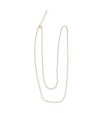 Metall Gliederkette m. Verschluss, 2mm ø, gold