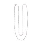Bead chain, 1.5mm ø, silver