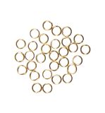 Anneau brisé rond, 4,6mm ø, or