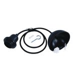 Lamp socket Pendant Luminaire,f.E27sock., black
