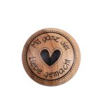 Stempel 'Mit Liebe', 3cm ø