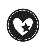 Stempel Herz, 3cm ø