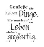 Stempel 'kleine Dinge'