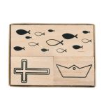 Wood stamp set Confirmation, Communion