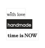 Labels '...love','handmade','time...'