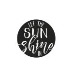 Label  SUN shine , 4.5cm ø