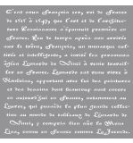 Schablone franz. Schrift