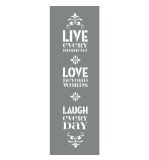 Schablone Lebe den Tag