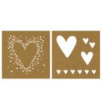 Paper template Hearts