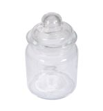 Glas Gefäß mit Glasdeckel, 8cm ø