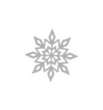 Stanzschablone Schneeflocke, 7cm ø