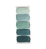 Baumwoll- Garn 'Stitch & Knot', blaugrün