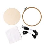 Bambus-Stickrahmen Set, 17cm ø