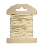 Papier Kordel, 1,2mm ø, vanille