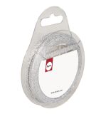 Giltter ribbon, silver