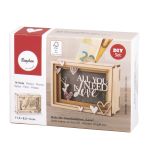 Wood 3D gift box, FSC Mix Credit