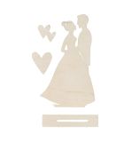 Motif en bois Jeunes mariés, FSCMixCred