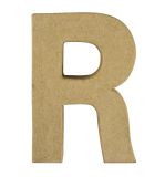 Pappmaché Buchstabe R, FSC Recycled 100%